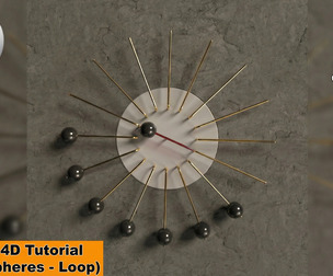 Sliding Spheres Loop in Cinema 4D