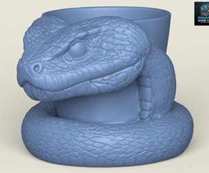 Python Snake Head Planter