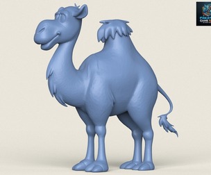 Camel Cartoon Print Ready 3D Model