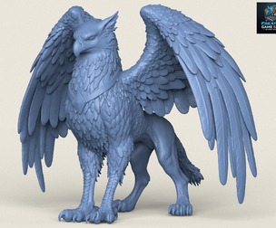 Fantasy Griffin Print Ready 3D Model