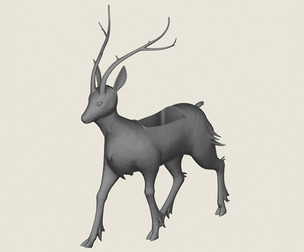 Deer Planter Print Ready 3D Model