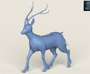 Deer Planter Print Ready 3D Model