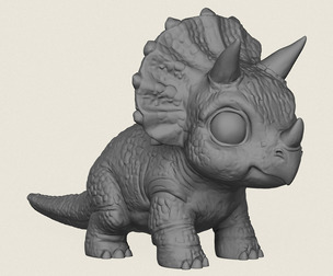 Baby Dino Toy Print Ready 3D Model