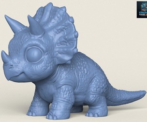 Baby Dino Toy Print Ready 3D Model