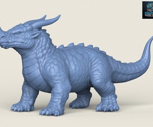 Monster Dino Lizard Print Ready 3D Model