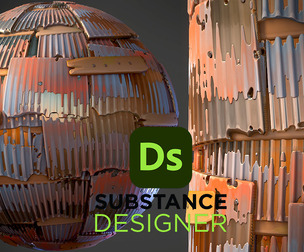 Stylized Corrugated Metal - Substance 3D Designer
