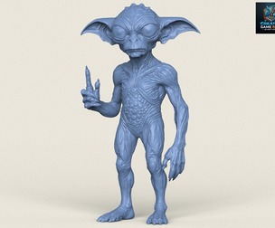 Monster Alien Print Ready 3D Model