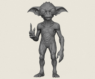 Monster Alien Print Ready 3D Model