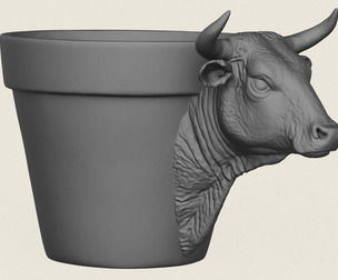 Bull Head Planter