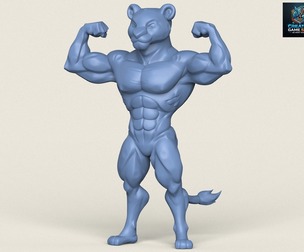 Muscular Jaguar Character
