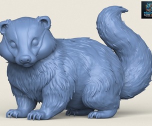 Cartoon Badger Animal