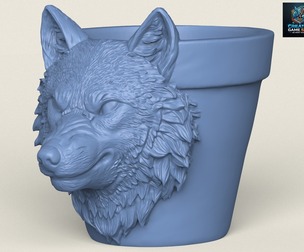 Wolf Head Planter