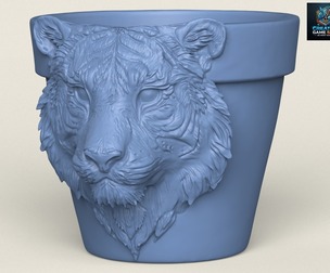 Tiger Head Planter