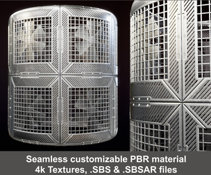 Metal Ventilation Floor Substance Material and Textures