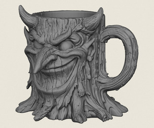 Wooden Stump Character Mug