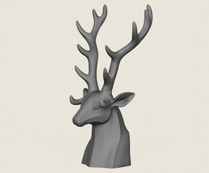Deer Head Object Holder
