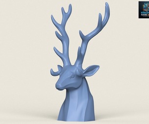 Deer Head Object Holder