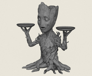 Groot Character Stand