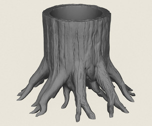 Tree Stump Planter