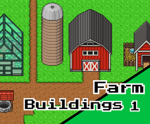 Top‑Down Farm Buildings Pack – 16×16 Pixel Art