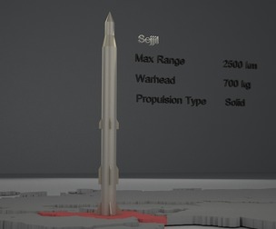 Sejjil Ballistic Iranian Missile