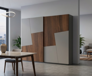 Closet wardrobe with original design 3D model