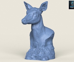 Wild Deer Sculpture