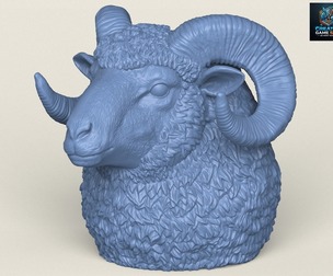 Ram Head Vase