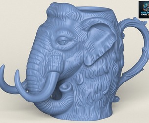 Mammoth Elephant Head Mug