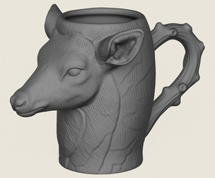 Deer Head Mug