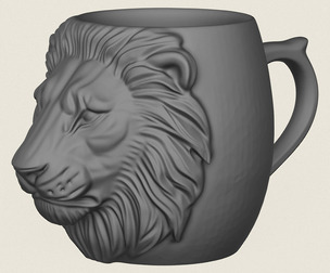 Lion Head Mug