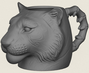 Tiger Head Mug