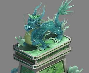 Wei Yan stone decoration - unicorn
