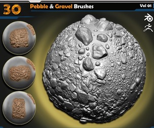 Pebble & Gravel Brushes | Vol.01
