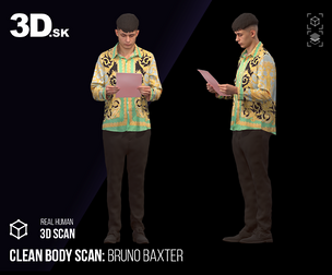 Clean Body 3D Scan | Bruno Baxter Clothed