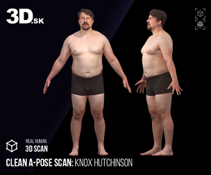 Clean A Pose 3D Scan | Knox hutchinson Underwear