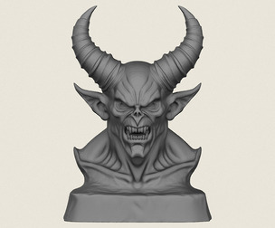 Monster Demon Bust