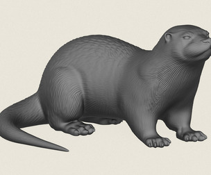 Otter Print Ready 3D Model