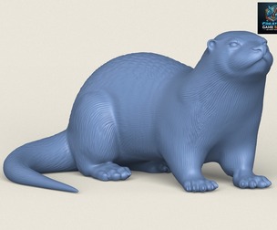 Otter Print Ready 3D Model
