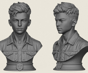 Young Boy Statue