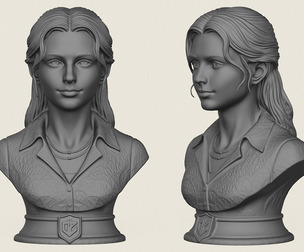 Beautiful Girl Bust