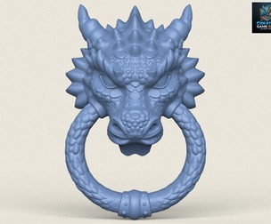 Dragon Face Decorative Art