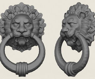 Lion Head Decorative Art