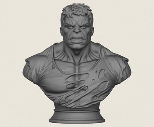 Incredible Hulk Bust