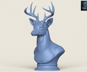 Wild Deer Bust