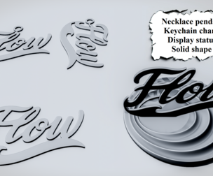 FLOW Script Word Sign