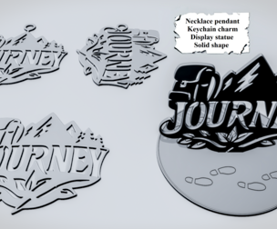 JOURNEY Mountain Word Sign
