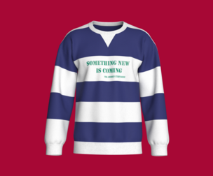 Men Letter Printed Color Block Striped Sweatshirt | Marvelous / Clo3d / obj / fbx