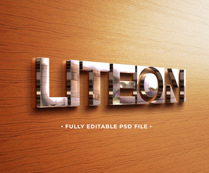Liteon PSD Fully Editable Text Effect. Layer Style PSD Mockup Template