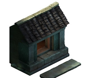 Game model - Small village wooden house 06